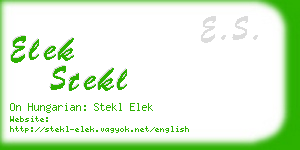 elek stekl business card